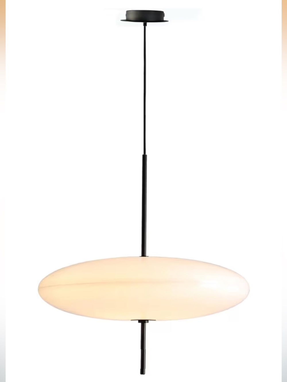 NIB Brikey 19.7'' Nordic Acrylic Pendant Light Hanging Ceiling Lamp Chandelier